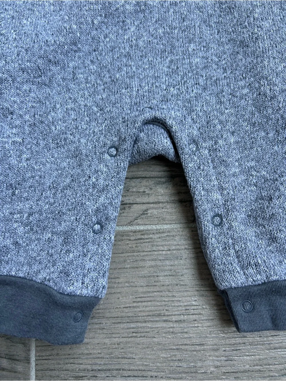 Old Navy Baby Gray Heather Shawl Collar Romper